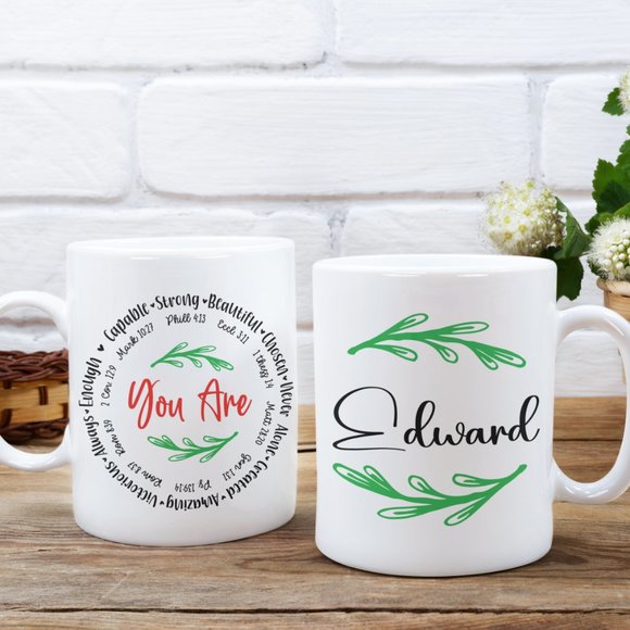 Custom Mug, W/ Free Gift Box, Bible Verse Mug, Scripture Mug, 11oz - Picture 1 of 4